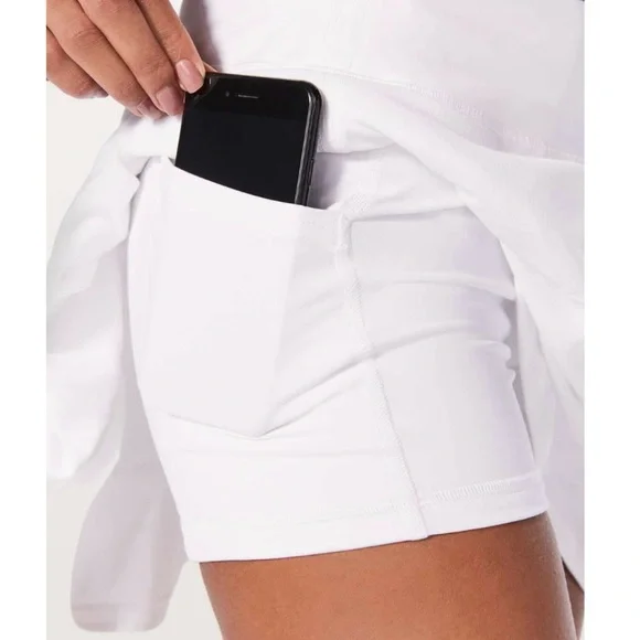Lululemon Pace Rival Skirt (Tall) * 4-way Stretch in White Size 8 Tall - Picture 3 of 14